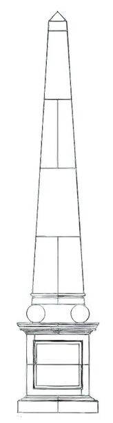 gyptischer Garten Obelisk - Triphis