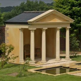 S�ulenfront f�r Gartentempel aus Steinguss - Vittelus