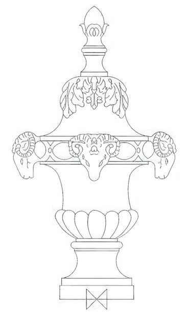 Groe Pfeiler Dekoration - Caligula
