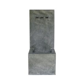 Hoher Wand Gartenbrunnen mit 3 Auslufen - Metall - Truwina