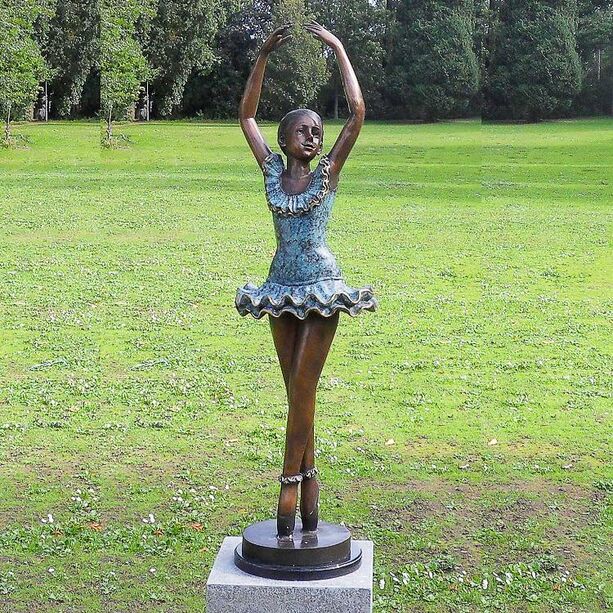 Ballerina Bronze Figur für den Garten - Èva