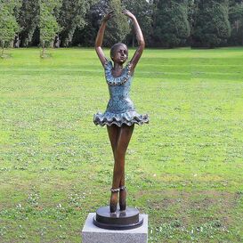 Ballerina Bronze Figur fr den Garten - va