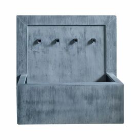 Groer Wand Outdoor Brunnen aus Metall mit Ausgussrohren...