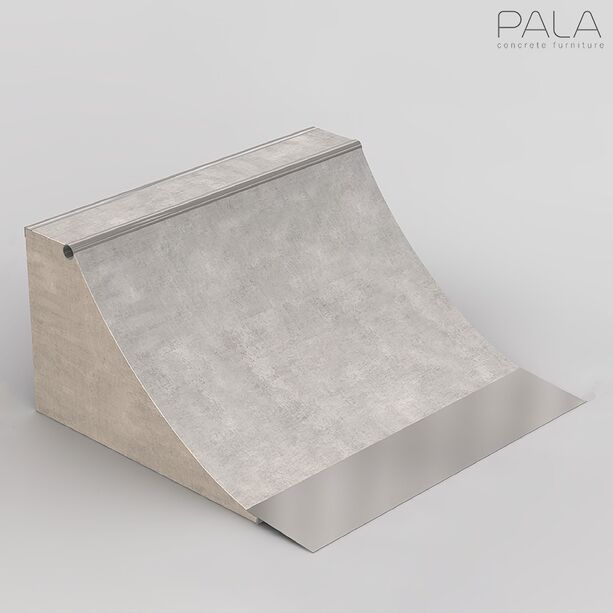 Pala Beton Quarter Ramp fr die Skateanlage - Midi Quart