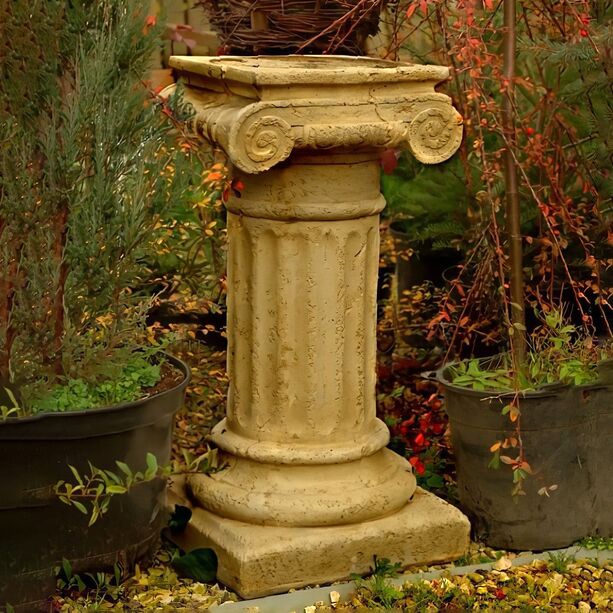 Klassische Outdoor Säule aus Steinguss für die Gartendekoration - Jorgos