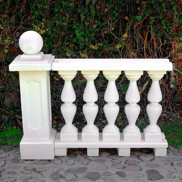 Steinguss Balustrade mit vasenfrmigen Balustern fr elegantes Gelnder - Cyriacus