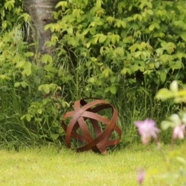 Dekorative Kugel fr den Garten aus Rost Metall - Florenze