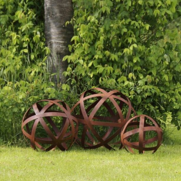 Dekorative Kugel fr den Garten aus Rost Metall - Florenze