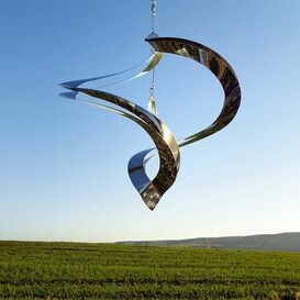 Windspiel als Spirale aus Edelstahl fr den Garten - Alega