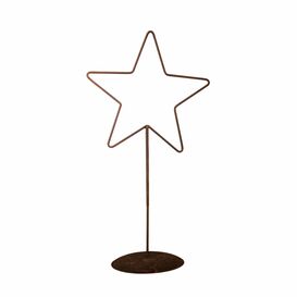 Rost Sternfigur auf Platte als Dekofigur fr Garten,...