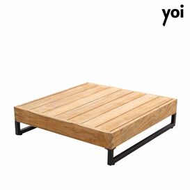 Moderner Kaffeetisch aus Holz mit Alu-Rahmen - Yasashii...