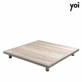 Kaffeetisch aus Aluminium in Hellgrau f�r drau�en -...