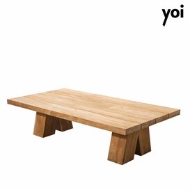 Outdoor Kaffeetisch aus Teakholz - Haru Kaffeetisch