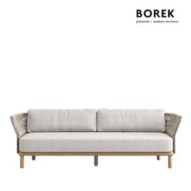 4-Sitzer Outdoor Sofa mit bequemen Polstern aus Teakholz...