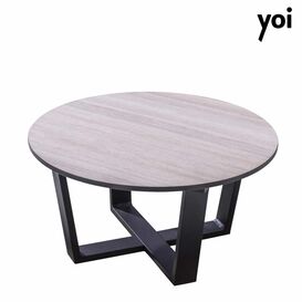 Runder Aluminium Loungetisch f�r die Garten Sitzecke -...