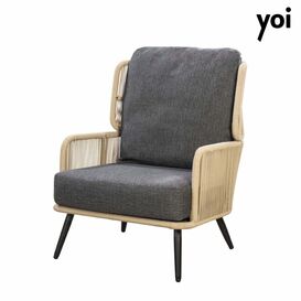 Bequemer Outdoor-Sessel mit Polsterung und Armlehne - Tsubasa Loungesessel