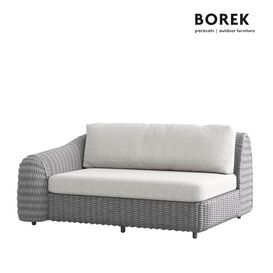Bequemes 2-Sitzer Outdoor Sofa mit Armlehne - Deauville Loveseat / Armlehne rechts