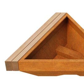 Corten Pflanzgef�� mit Sitzfl�che f�r lebendige,...