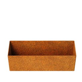 Eckiger Corten Stahl Blumenkasten f�r Garten oder Terrasse