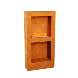 Design Bio-Kamin aus Cortenstahl �sthetisch, sauber,...