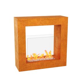Outdoor Bioethanol-Kamin aus Cortenstahl f�r...