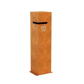 Corten Postfach Hochwertiger Outdoor-Briefkasten mit...