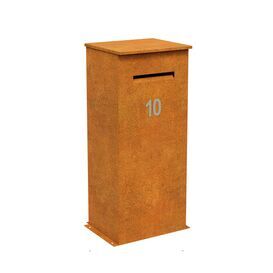 Premium-Briefkasten aus Corten moderne Rostoptik & viel...