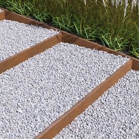 Corten Garteneinfassung Eckverbindung - stabile L�sung...