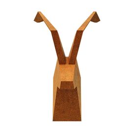Steinbock Kopf aus Cortenstahl eindrucksvolle Wanddeko in...
