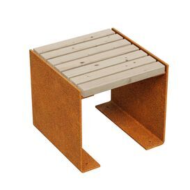 Robuster Outdoor Hocker mit Holzsitzfl�che &...