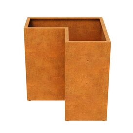 Robustes Corten Pflanzgef�� f�r Ecken