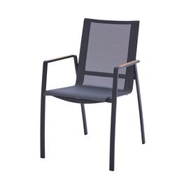 Formsch�ner Outdoor-Stuhl mit hochwertigem Edelstahlrahmen