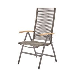 Eleganter Klappstuhl mit Edelstahlrahmen und...