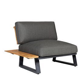 Outdoor-Lounge Eckmodul mit Aluminiumrahmen & recyceltem...