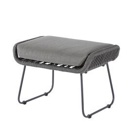 Moderner Fu�hocker aus pulverbeschichtetem Aluminiumgestell