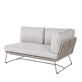 Graue Loungebank aus Aluminium & Rope modern & wetterfest...