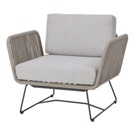 Eleganter Outdoor Sessel f�r Garten & Terrasse in hellgrau