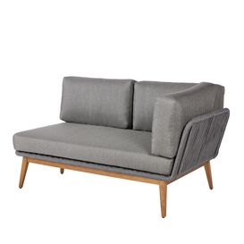 Moderne Loungebank aus Aluminium, Rope & Teakholz inkl....