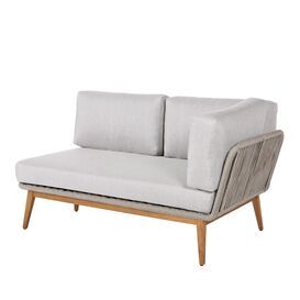 Exklusive Loungebank aus Aluminium, Rope & Teakholz f�r...