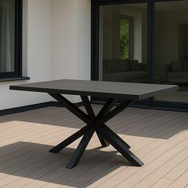 Design Gartentisch Sinterstein & Aluminium f�r moderne...