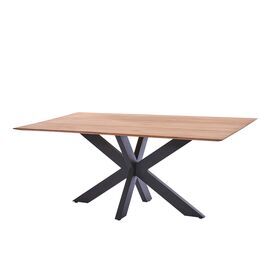 Design Esstisch mit Spider-Gestell aus Edelstahl &...