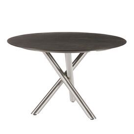 Runder Gartentisch f�r die Essecke robustes Edelstahl &...