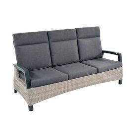 3-Sitzer Gartensofa mit verstellbarer Lehne - Loungebank...