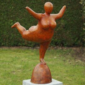 Stilistische Ballettt�nzerin aus Bronze in Kupfer -...