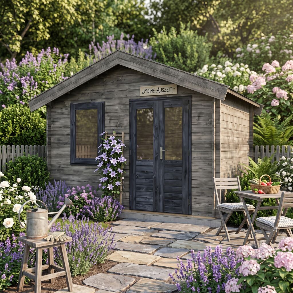 Massives Blockhaus 400x300 cm Bausatz zur Eigenmontage f�r Ihr Gartenprojekt - Gartenhaus Kjell