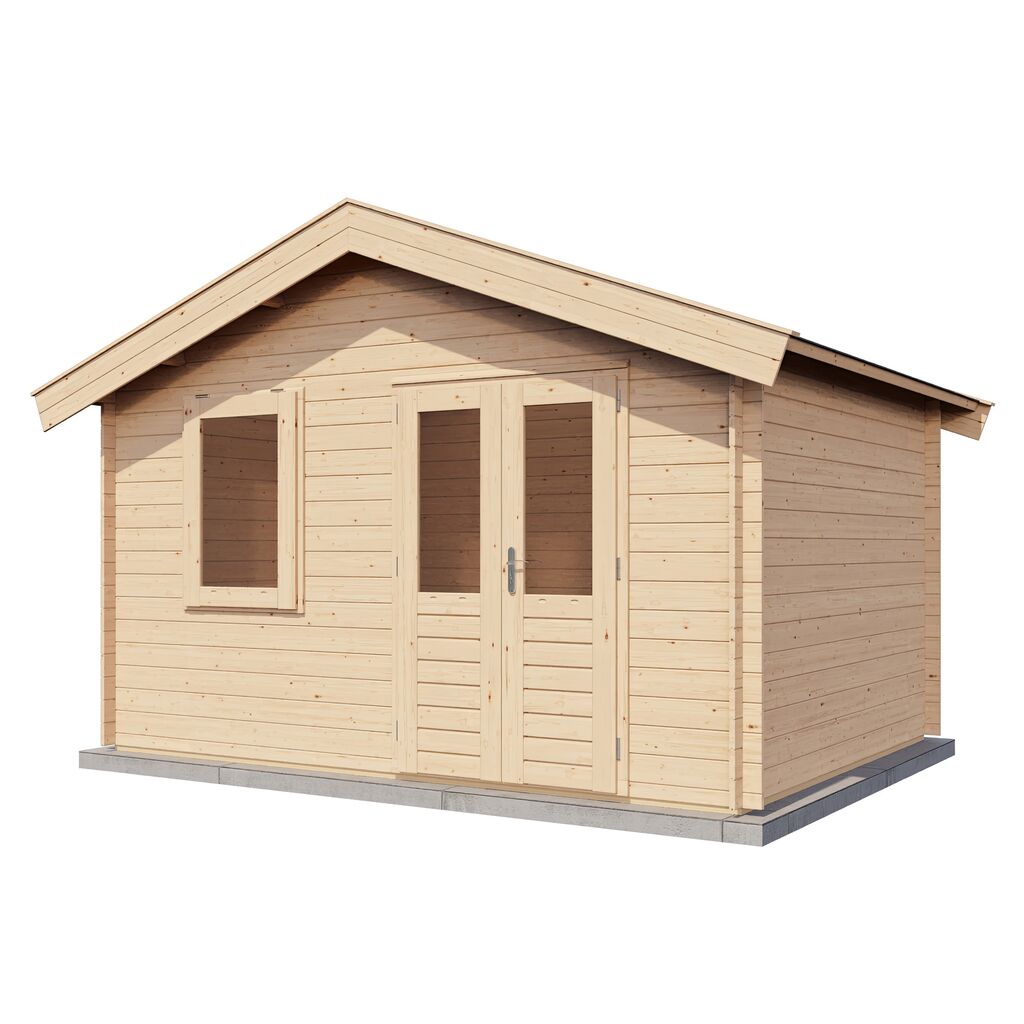 Massives Blockhaus 400x300 cm Bausatz zur Eigenmontage f�r Ihr Gartenprojekt - Gartenhaus Kjell