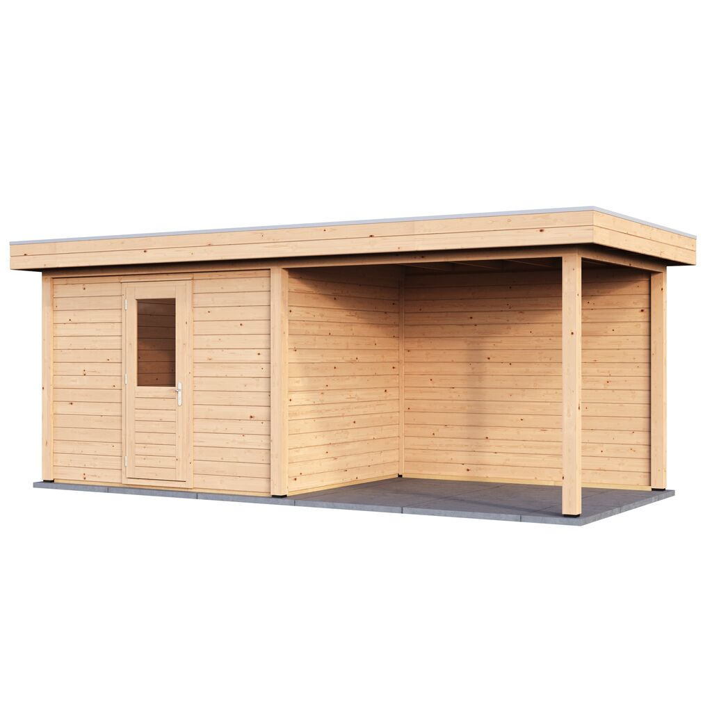 Exklusives Holz-Gartenhaus 300x250cm zur Selbstmontage - verschiedene Farbt�ne - Gartenhaus Levio