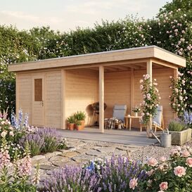 Luxuri�ses Gartenhaus aus Holz 300x250cm im eleganten...