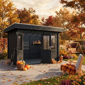 Ultimatives Premium Holz-Gartenhaus 388x300cm zur...