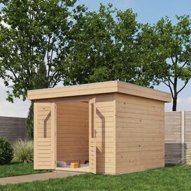 Charmantes Premium Holzhaus f�r den Garten 300x300cm als...